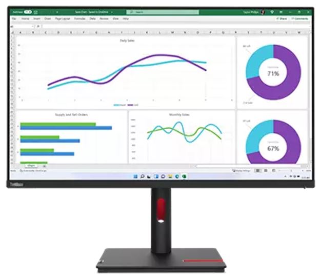 Lenovo ThinkVision T32H-30 31.5'/32' 60Hz QHD Monitor 2K 2560x1440 16:9 4ms IPS Height Adjustable Tilt Pivot Swivel HDMI DP USB-C RJ45 90W PD VESA 3y Lenovo ThinkVision T32H-30 31.5'/32' 60Hz QHD Monitor 2K 2560x1440 16:9 4ms IPS Height Adjustable Tilt Pivot Swivel HDMI DP USB-C RJ45 90W PD VESA 3y